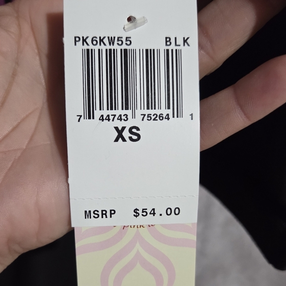 Pink Lotus Sweatshirt Black/Pink Wms Small Start Your Journey NWT - Picture 5 of 9